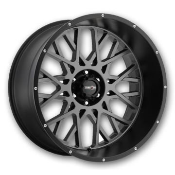 Vision Off-Road Wheels 412 Rocker 24x12 Anthracite With Satin Black Lip 8x170 -51mm 125.2mm