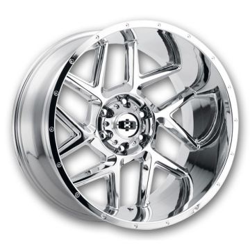 Vision Off-Road Wheels 360 Silver 20x12 Chrome 6x139.7 -55mm 106.2mm