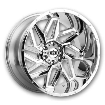 Vision Off-Road Wheels 361 Spyder 20x12 Chrome 6x139.7 -57mm 106.2mm