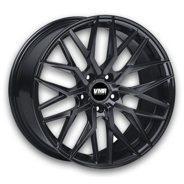 VMR Wheels V802 19x8.5 Crystal Black Cone Seat  +25mm 57.1mm
