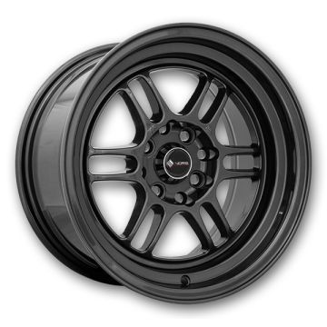 Vors Wheels TR6 15x8 All Gun Metal Graphite 4x100/4x114.3 +20mm 73.1mm