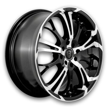 White Diamond Wheels W667 17x7 Black Machined 5x105/5x114.3 +35mm 73.1mm