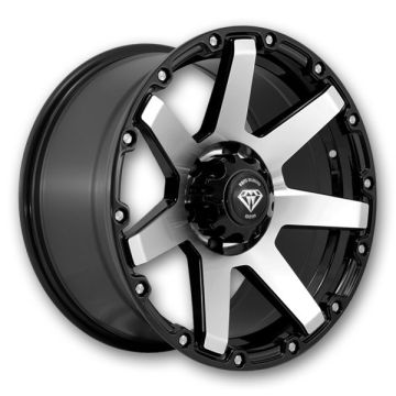 White Diamond Wheels W2804 18x9 Gloss Black Machined 6x135 0mm 87.1mm