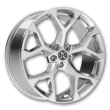 Xcess Wheels 5 Flake 24x9 Chrome 5x115 +15mm 74.1mm