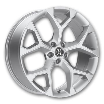 Xcess Wheels 5 Flake 18x8.5 Silver Machined 5x120 +35mm 74.1mm