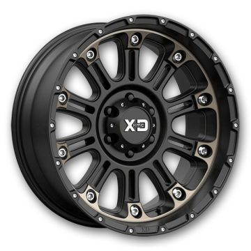 XD Series Wheels Hoss II 20x12 Satin Black Machined Dark Tint 5x127 -44mm 72.56mm