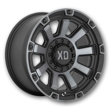 XD Series Wheels Gauntlet 20x10 Satin Black With Gray Tint 8x165.1 -18mm 125.1mm
