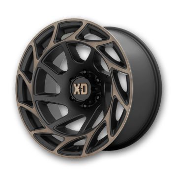 XD Series Wheels Onslaught 22x12 Satin Black With Bronze Tint 6x139.7 -44mm 106.1mm