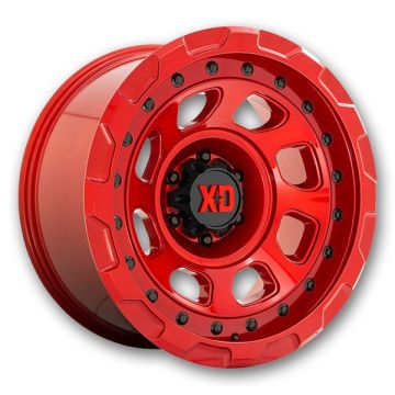 XD Series Wheels Storm 17x9 Candy Red 6x139.7 -12mm 106.1mm