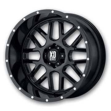 XD Series Wheels XD820 Grenade 22x9.5 Satin Black 5x139.7 15mm 108mm
