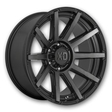 XD Series Wheels Outbreak 18x9 Satin Black With Gray Tint 5x127 +0mm 71.5mm