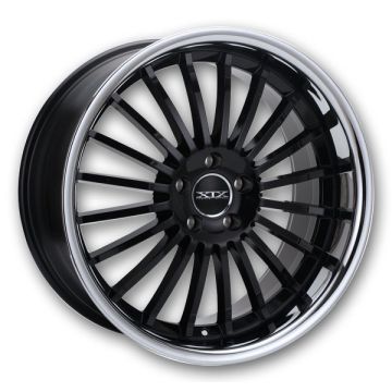 XIX Wheels X59 20x8.5 Gloss Black with Stainless Steel Lip 5x112 +35mm 66.56mm