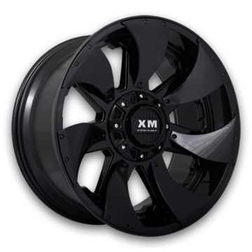 XM Offroad Wheels XM-326 20x10 Gloss Black/Black Inserts 5x115/5x127 0mm 87.1mm