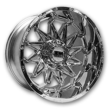 XM Offroad Wheels XM-330 24x14 Chrome 8x180 -76mm 125mm