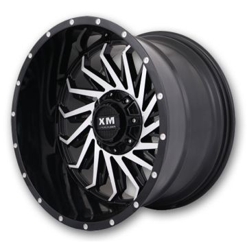XM Offroad Wheels XM-330 26x14 Gloss Black Machine Face 8x180 -76mm