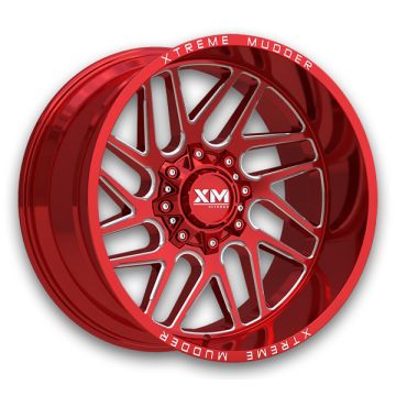 XM Offroad Wheels XM-339 20x10 Candy Red Milled 6X135/6x139.7 +12mm 108mm