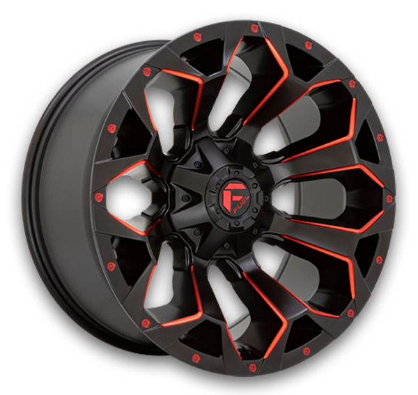 Matte Black Red Milled