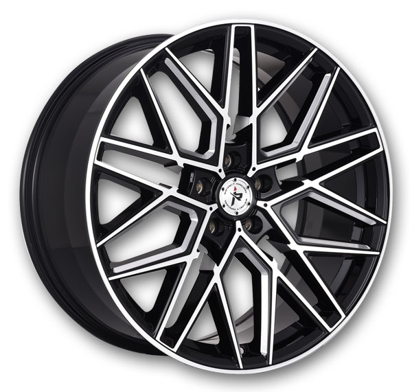 Gloss Black With Machined Face + Milling