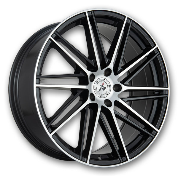Gloss Black with Machined Face