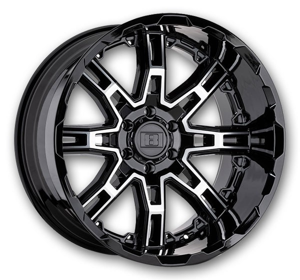 Gloss Black w/ Machined Face