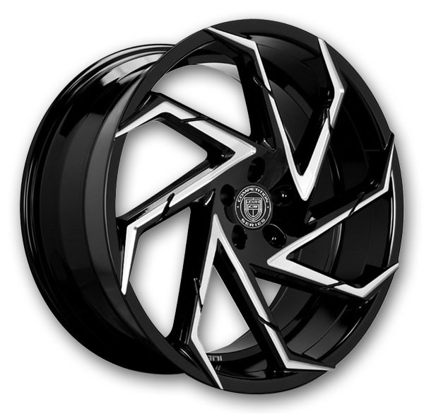 Gloss Black/CNC Grooves