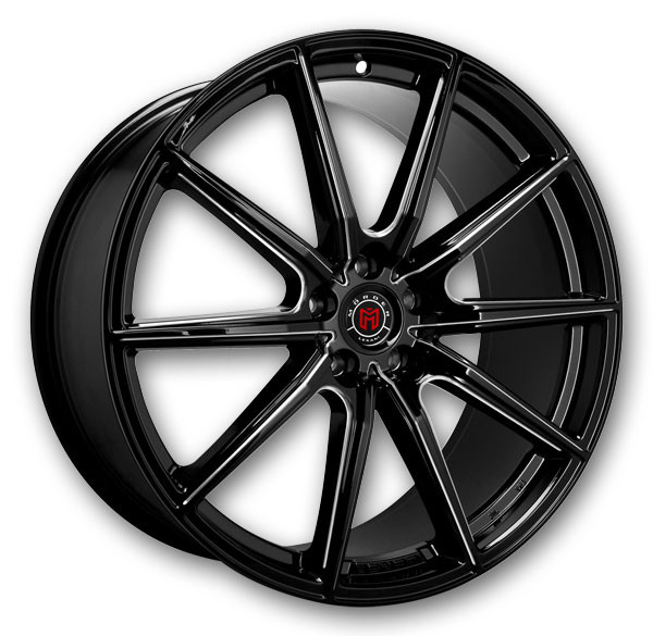 Gloss Black/CNC Grooves