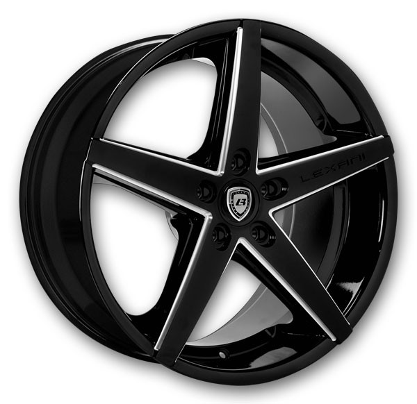 Gloss Black with CNC Grooves