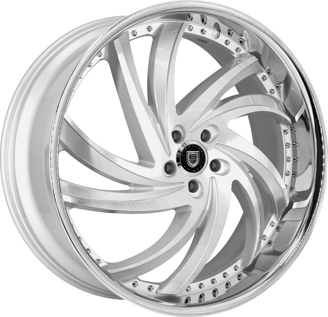 Silver Brushed Center SS Lip