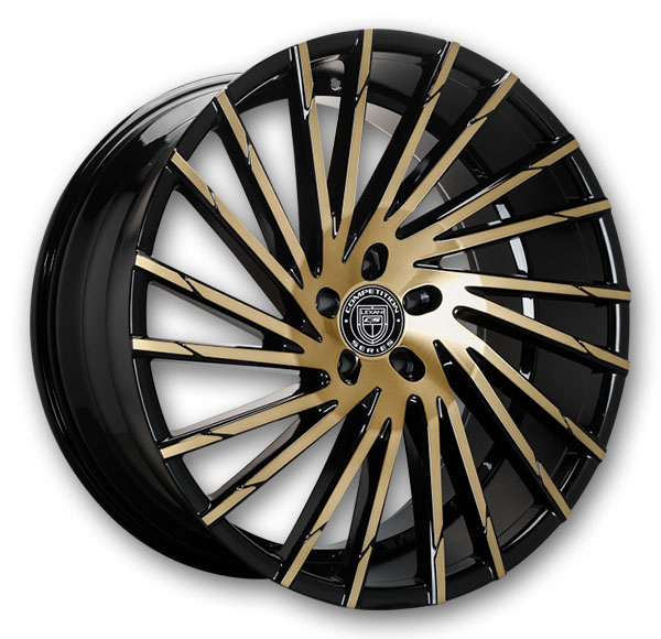 Black with Bronze