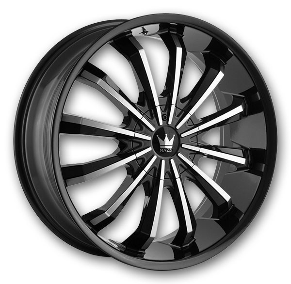 Gloss Black with Machined Face
