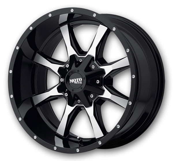 Moto Metal MO970 Gloss Black Machined Face