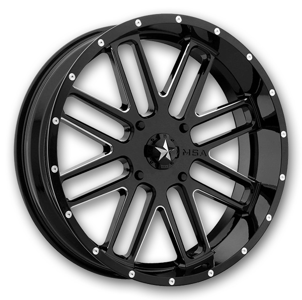 MSA Offroad Bandit Gloss Black Milled