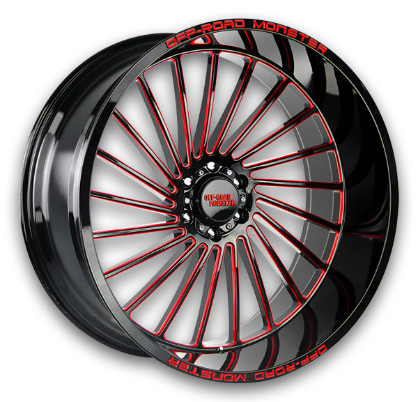 Gloss Black Candy Red Milled