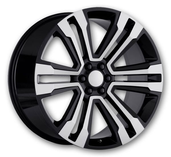 Black Machined Face