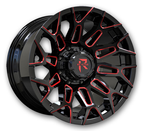 Black and Red Milled