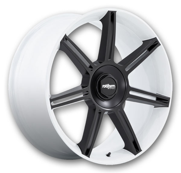 Gloss White W/ M-Black Spokes