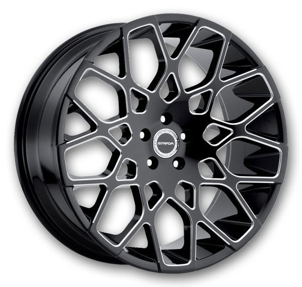 Gloss Black Milled Edge