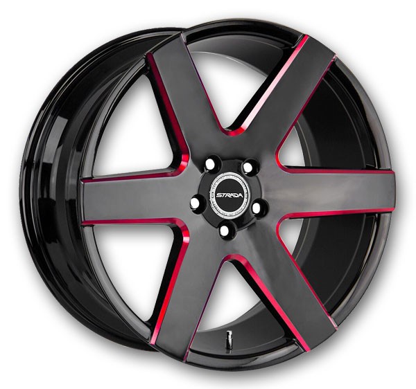 Gloss Black Candy Red Milled