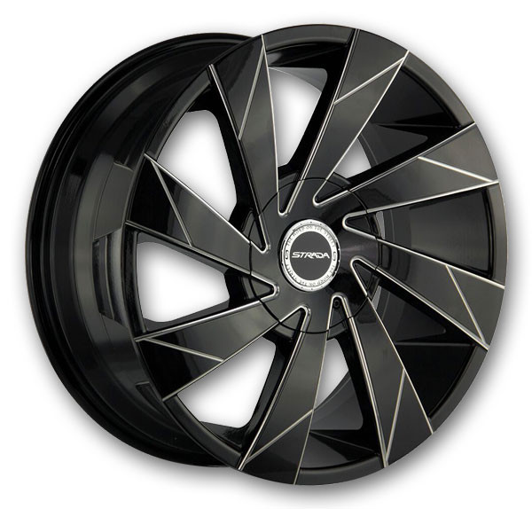 Gloss Black Milled Edge Spoke