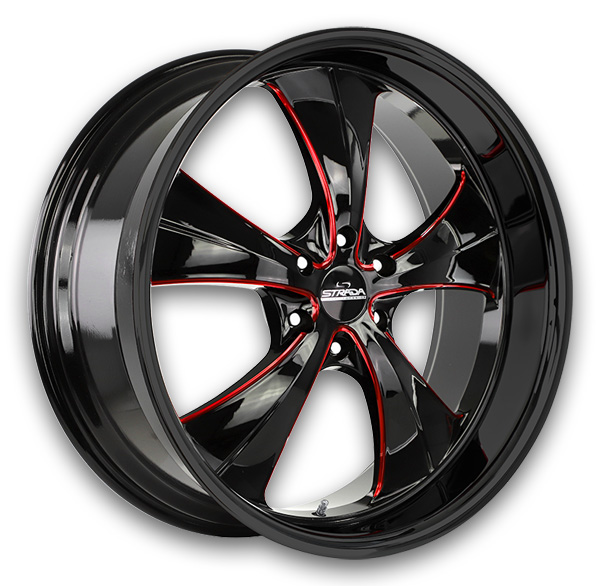 Gloss Black Candy Red Milled