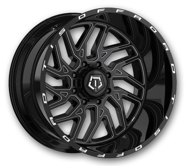 TIS 544BM Gloss Black w/Milled Accents