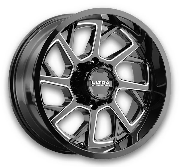 Gloss Black with Milled Accents and Clear Coat
