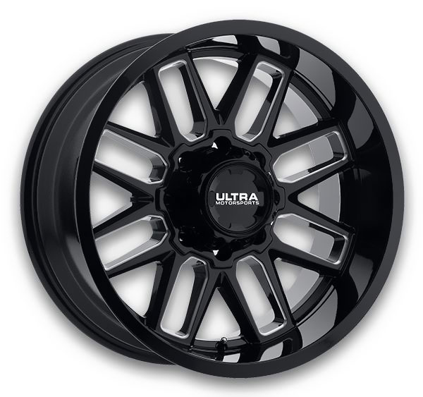 Gloss Black with Milled Accents and Clear Coat