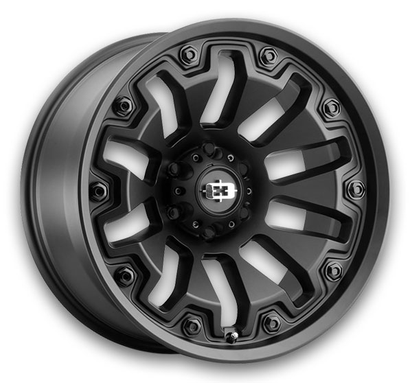 Satin Black with Black Bolt Inserts
