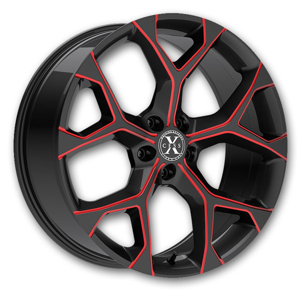 Gloss Black Candy Red Milled