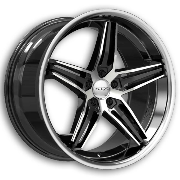 XIX X63 Gloss Black Machined with Stainless Steel Lip